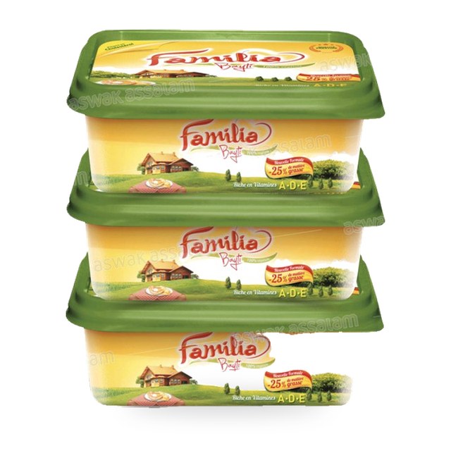 LOT DE 3 MARGARINES VEGETALES 200G FAMILIA (2 ACHETES = 1 GRATUIT)