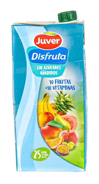 NECTAR 10 FRUITS + 10 VITAMINES SANS SUCRE 1L JUVER DISFRUTA
