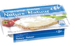 Fromage à tartiner nature Carrefour 150g ee