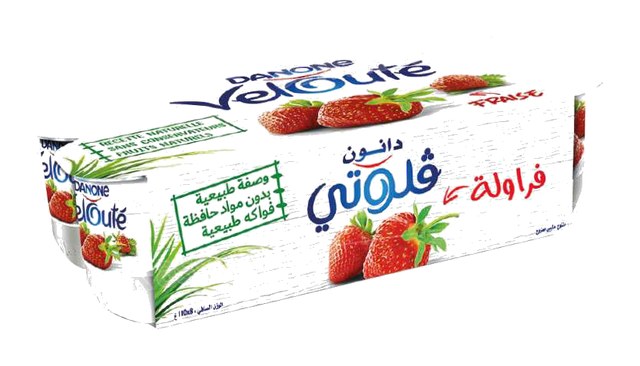 YAOURT VELOUTE FRAISE 8*110G PACK DANONE