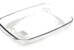 Plat rectangulaire carré en verre 35x22cm Carrefour
