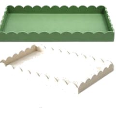 rectangulaire en bambou Blanc nuage 25x18cm Carrefour
