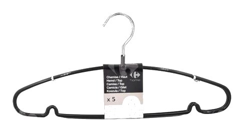 Cintres Pvc Noir Carrefour Home 5 pièces
