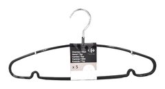 Cintres Pvc Noir Carrefour Home 5 pièces