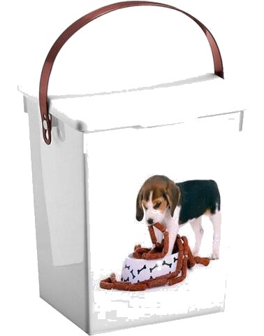 Conteneur de Nourriture pour Chien avec Support 5 L