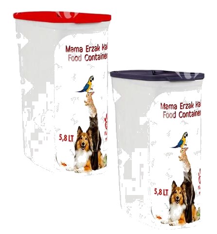 Bocal Aliment Chien Plast'art 27x11,5x30cm 5,8L