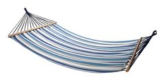 Hamac Rayure en Tissu Raye Bleu/ Blanc 200x150cm