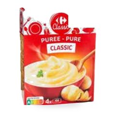 Purée nature Carrefour 125 g x 4