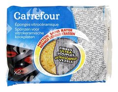 Éponges Grattantes Vitrocéramique Carrefour 2 unités