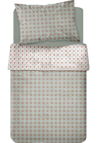 Set de Draps Microfibre Vert Kasa 160x270cm