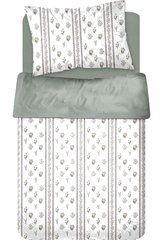 Set de Draps Microfibre Beige Fleur Kasa 160x270cm