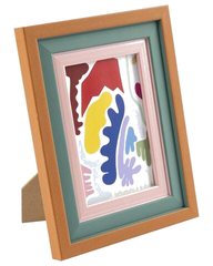 Cadre Décoratif Marron et Vert Kasa 10x15cm