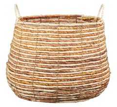 Panier avec Anses en Métal et Pelures de Maïs Kasa 33x40cm