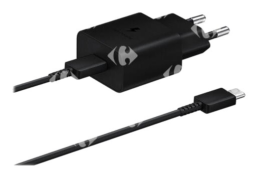 Chargeur Type-C avec Câble Noir Samsung 15W