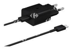 Chargeur Type-C avec Câble Noir Samsung 15W