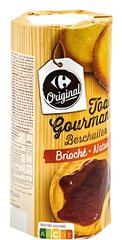 Toast gourmand brioché nature Carrefour 1259