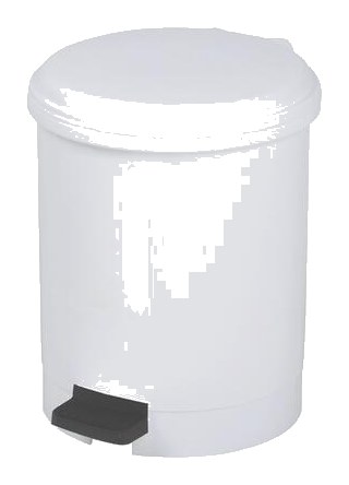 Poubelle à Pédale Plastique Blanche 3 L
