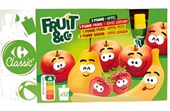 ädaï Compotes en gourde assortiment Carrefour 90 g x 12 2