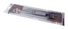 Série de Broches Inox à Manche en Plastique Lamacom 12 unités + Eplucheur