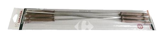 Série de Broches Inox à Manche en ABS Lamacom 6 unités