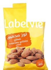 Amandes entœres grillées salées LabelVie 100g