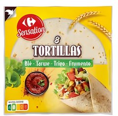 j 5 8tortillas de blé Carrefour 320 g
