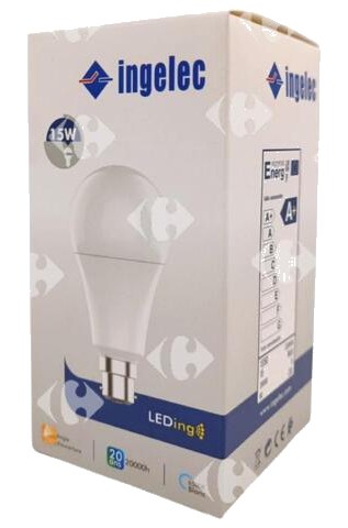 Lampe LED A60 B22 Lumière Blanche 15W