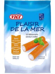 Bâtonnets de Surimi Saveur Crabe Vici 250 g