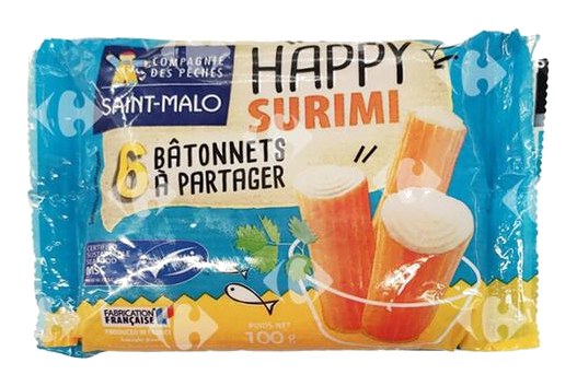 Roulé de Surimi Saveur Crabe Saint Malo 100 g