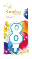Bougie d'Anniversaire Chiffre 8 Carrefour Home 1 unité