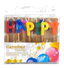 Bougie Happy Birthday Carrefour Home