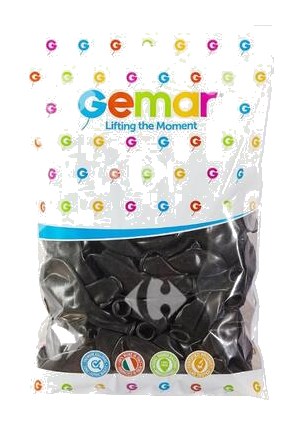 Sachet Ballons Noirs Gemar 100 pièces
