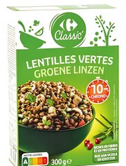 300 gé Lentilles vertes Carrefour 300 g