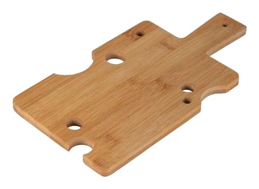 Planche de Service Rectangulaire en Bambou FSC avec Poignées 29x15 cm
