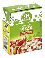 Sauce tomate et origan pour pizza Carrefour 390 g