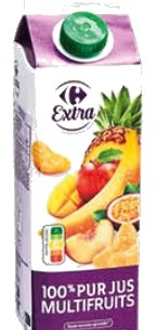 100% pur jus multifruits Carrefour 1L