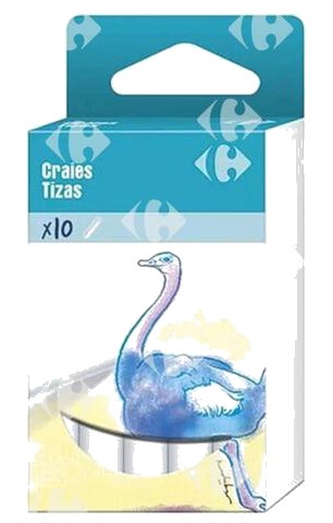 Boîte Craies Blanches Carrefour 10 unités