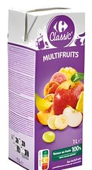 Jus multifruit à base de concentré Carrefour 1 L