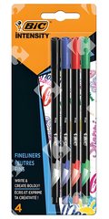 Feutres d'écriture intensity fin couleurs assorties BIC 4 unités