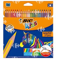Crayons de Couleur Stripes BIC Couleurs Assorties BIC 24 unités