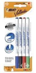 Feutre Effaçable à Sec 1721 Fin Couleurs Assorties BIC Vellada 4 pièces