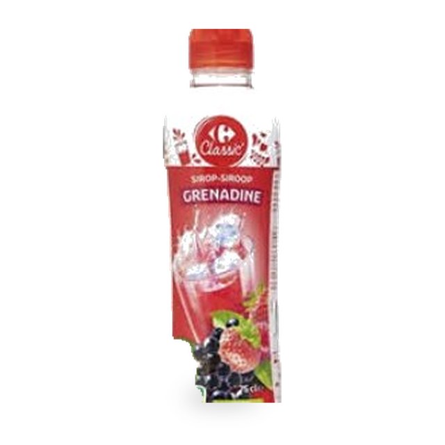 Îl sirop de grenadine Carrefour