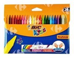 Craies de Coloriage Kids Plastidecor Bic 24 unités