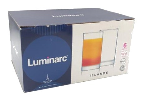 Verres Gravés Islande Luminarc 15cl 6 pièces