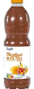 Lès Thé glacé saveur pêche Carrefour 2L 2