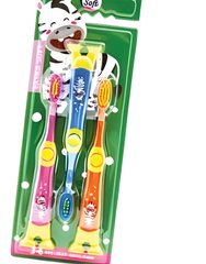 Brosse à dents pour enfants 36ans Carrefour 3 unités