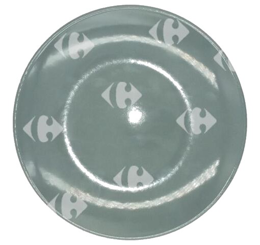 Assiette Dessert Grise Carrefour Home 20cm