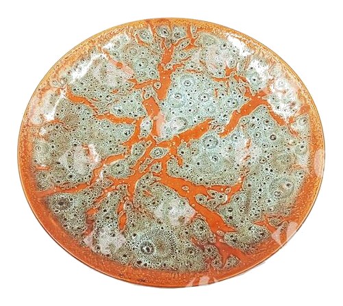 Assiette Plate en Porcelaine Mosaique 25cm