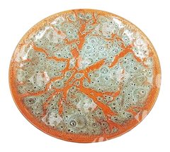 Assiette Plate en Porcelaine Mosaique 25cm