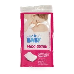 x80. hä Cotons maxi carrés pour bébé Carrefour 80 unités 2